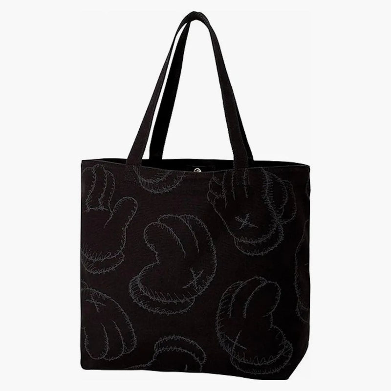KAWS X UNIQLO MANOS BOLSO MUERTO NEGRO