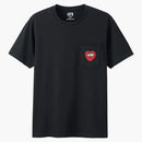 Kaws X Uniqlo Heart Pocket Tee (Japanese Sizing) Black