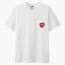 Kaws X Uniqlo Heart Pocket Tee White