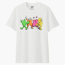 Kaws x uniqlo logo tea white white