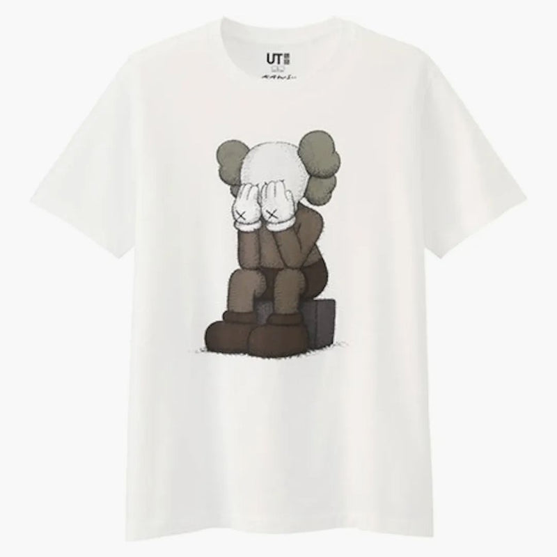 Kaws X Uniqlo Passing Through Tea (Japanese Sizing) White