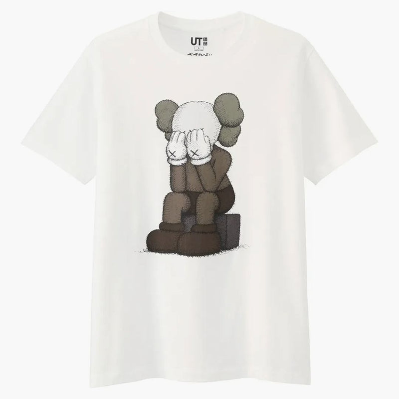 Kaws X Uniqlo Passing Through Tea White