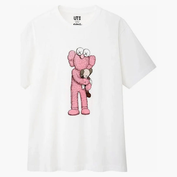 Kaws X Uniqlo Pink Bff Tee (Japanese Sizing) White