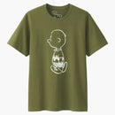Kaws X Uniqlo X Peanuts Charlie Brown Tea (Japanese Sizing) Olive