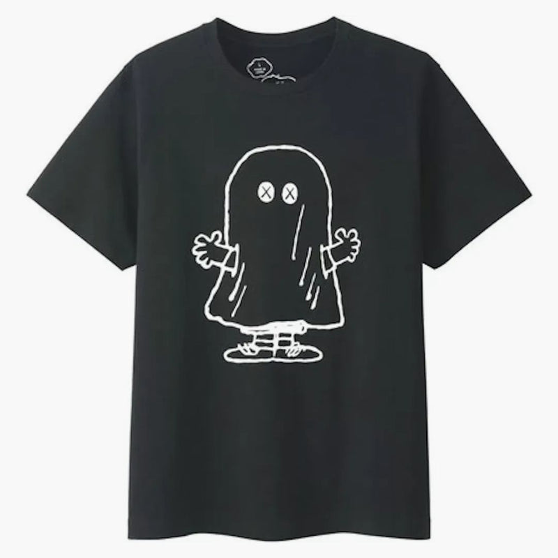 Kaws X Uniqlo X Peanuts Ghost Tea (Japanese Sizing) Black