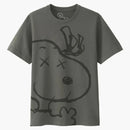 Kaws X Uniqlo X Peanuts Snoopy Face Tee Gray