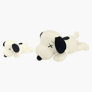 Kaws X Uniqlo X Peanuts Snoopy Plush Set (Small + Medium) White