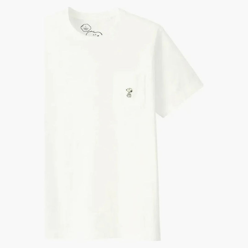 Kaws X Uniqlo X Peanuts Snoopy Pocket Tee White