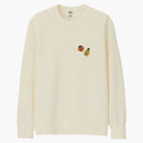 Kaws X Uniqlo X Sesame Street Bert & Ernie Heads Sweatshirt Natural