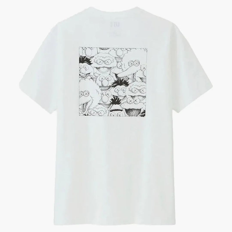 Kaws X Uniqlo X Sesame Street XX Pocket Tee White