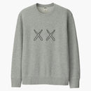 Kaws x uniqlo x sesame street xx sudadera (dimensionamiento japonés) gris