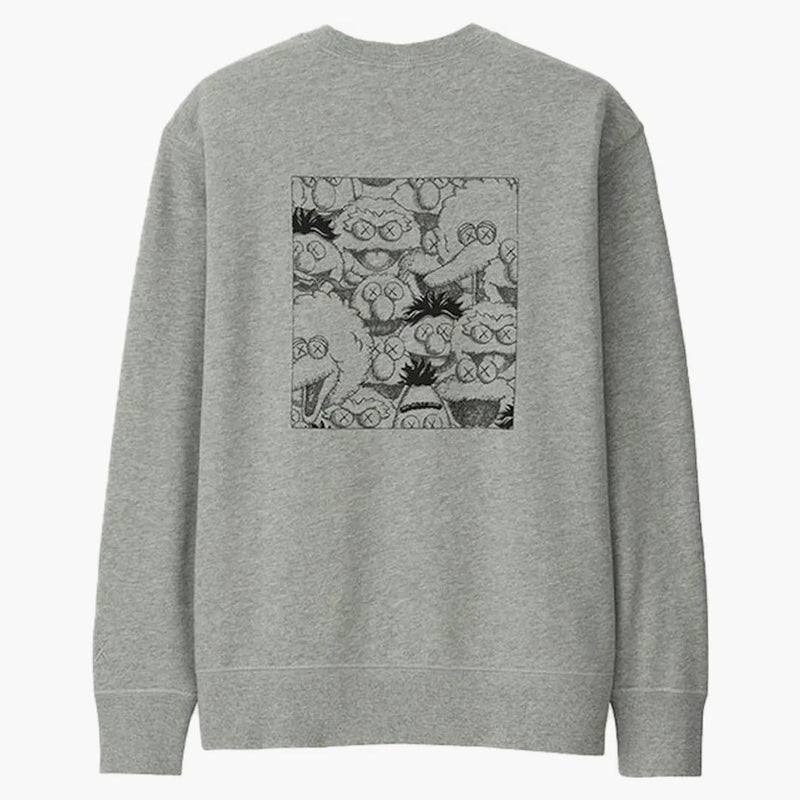 Kaws X Uniqlo X Sesame Street XX Sweatshirt Gray