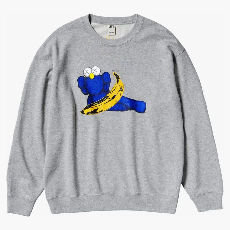 Kaws X Warhol Graphic 472951 Sweatshirt (Asia Sizing) Gray