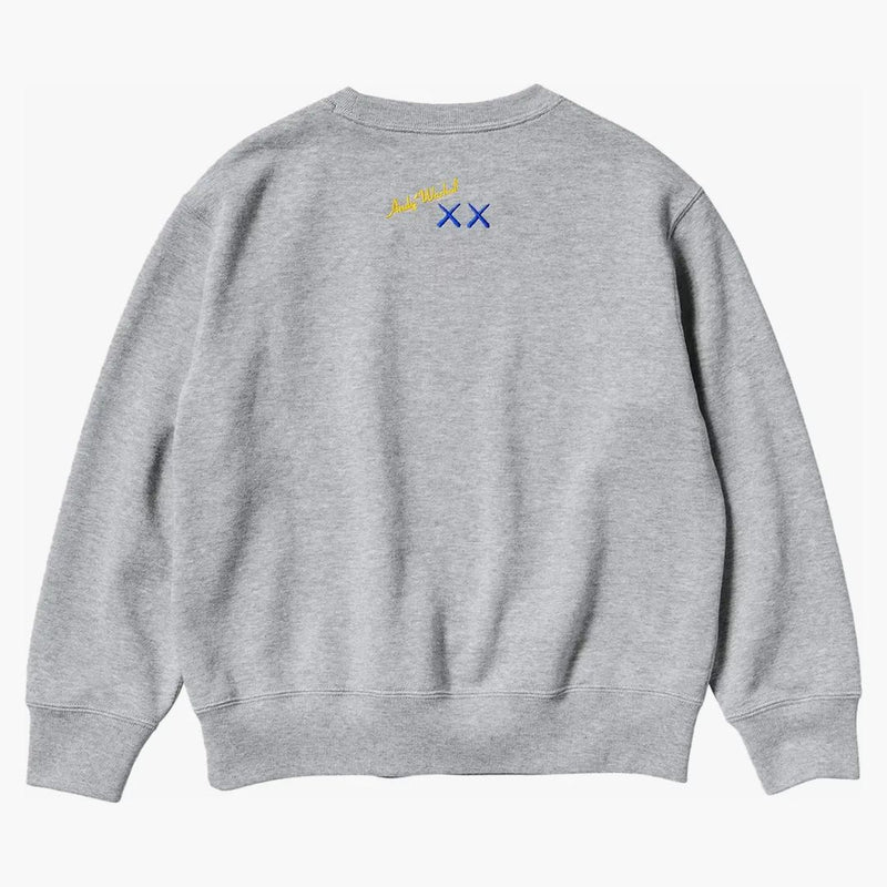 Kaws X Uniqlo Warhol Kids 'Graphic 472991 Sweatshirt Grey