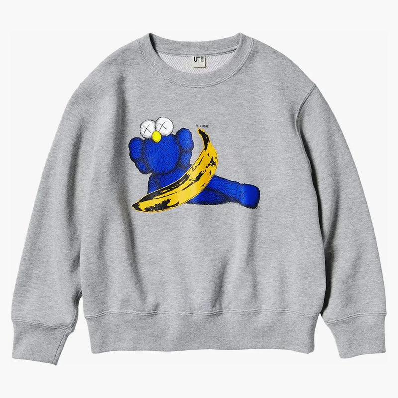 Kaws X Uniqlo Warhol Kids 'Graphic 472991 Sweatshirt Grey