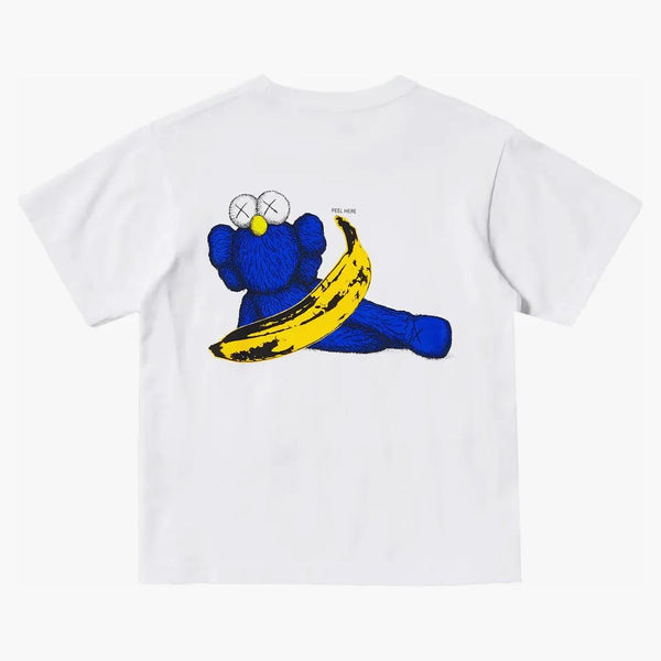 KAWS X UNIQLO WARHOL Kids 'UT Graphic 471935 Camiseta blanca