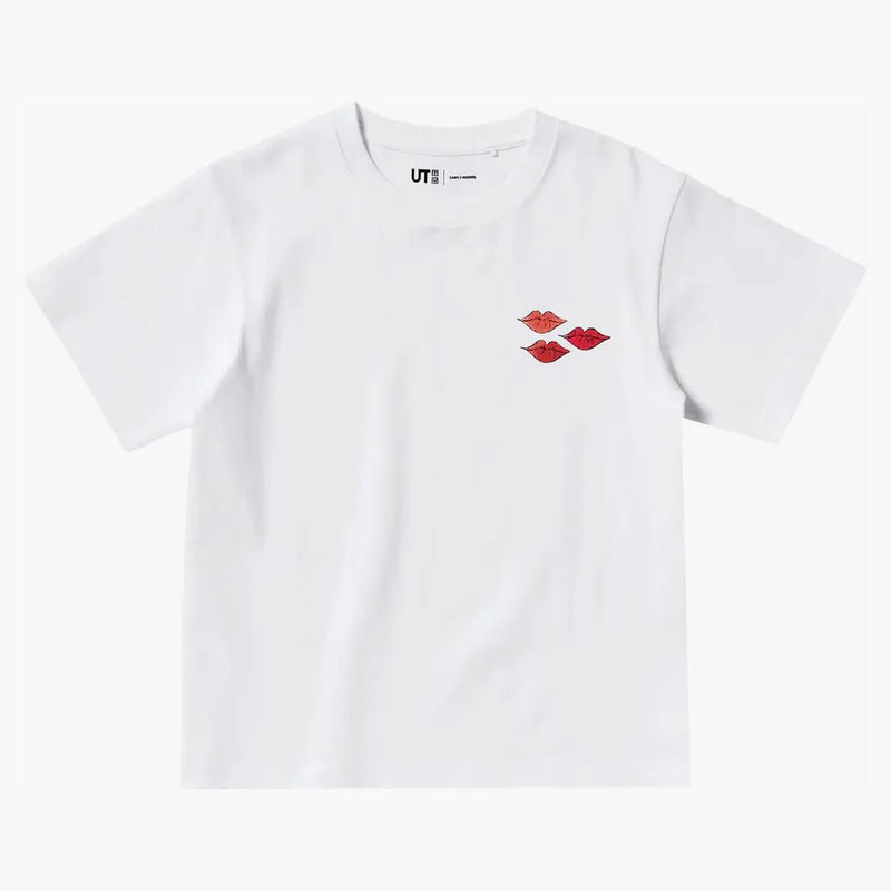 Kaws x uniqlo warhol ut barn grafik 476423 t-shirt vit