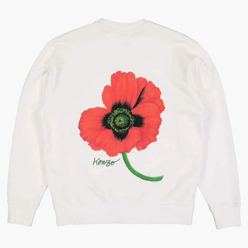 Kenzo Poppy By Nigo Back Print Sweatshirt White