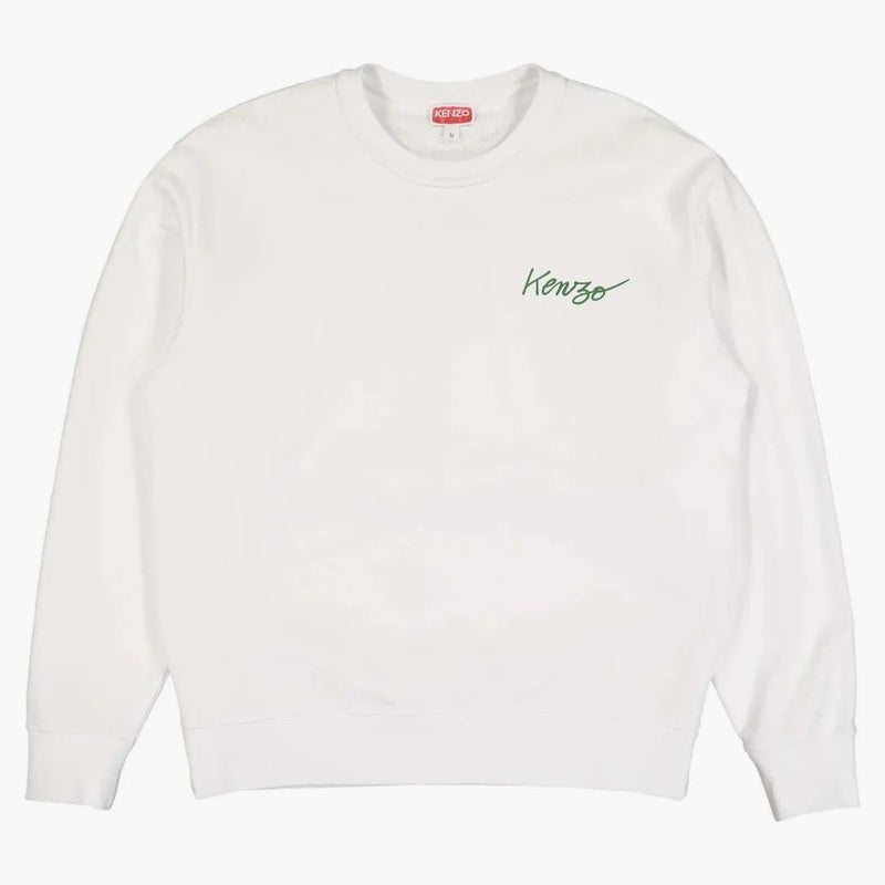 Kenzo Poppy By Nigo Back Print Sweatshirt White