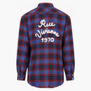 Kenzo Rue Vivienne 1970 Western Shirt Royal Blue
