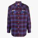 Kenzo Rue Vivienne 1970 Western Shirt Royal Blue