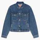 Kenzo X Nigo Boke Flower Embroidered Denim Tracker Jacket Blue
