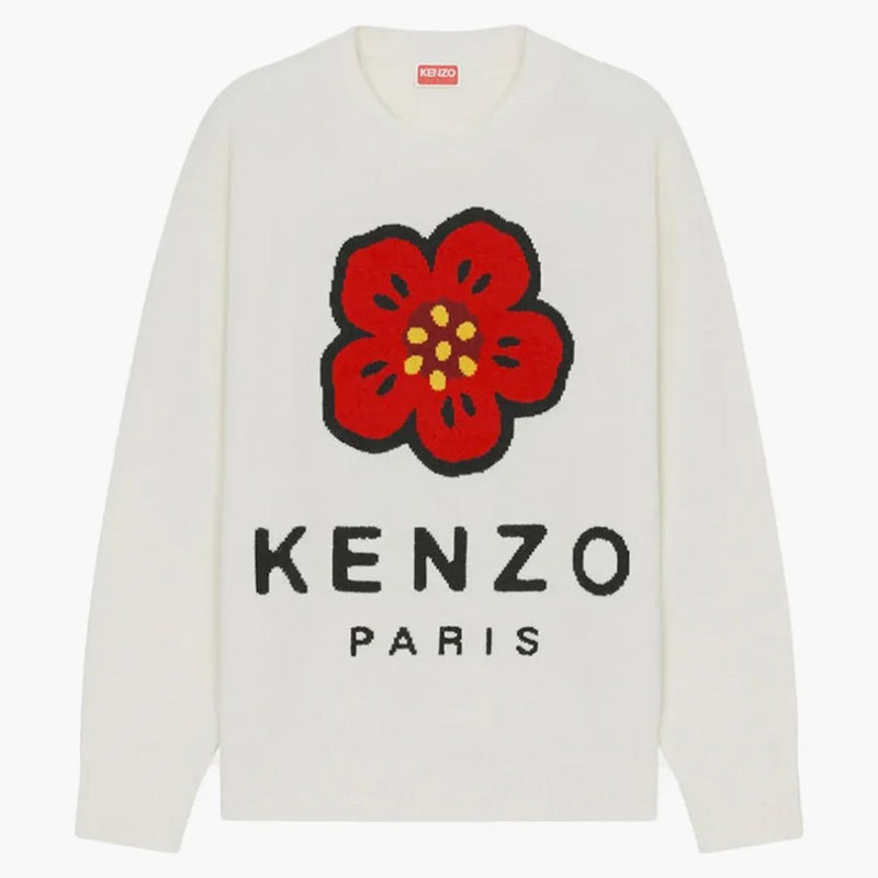 Kenzo X Nigo Boke Flower Marino Wool Jumper Off White
