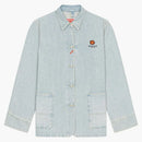 Kenzo X Nigo Boke Flower Women's Crest Denim Workwear Jacke Blue Blue