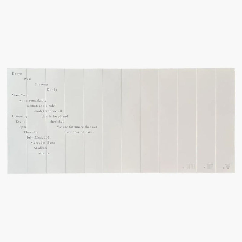 Kanye West Donda Listening Party Fan Poster