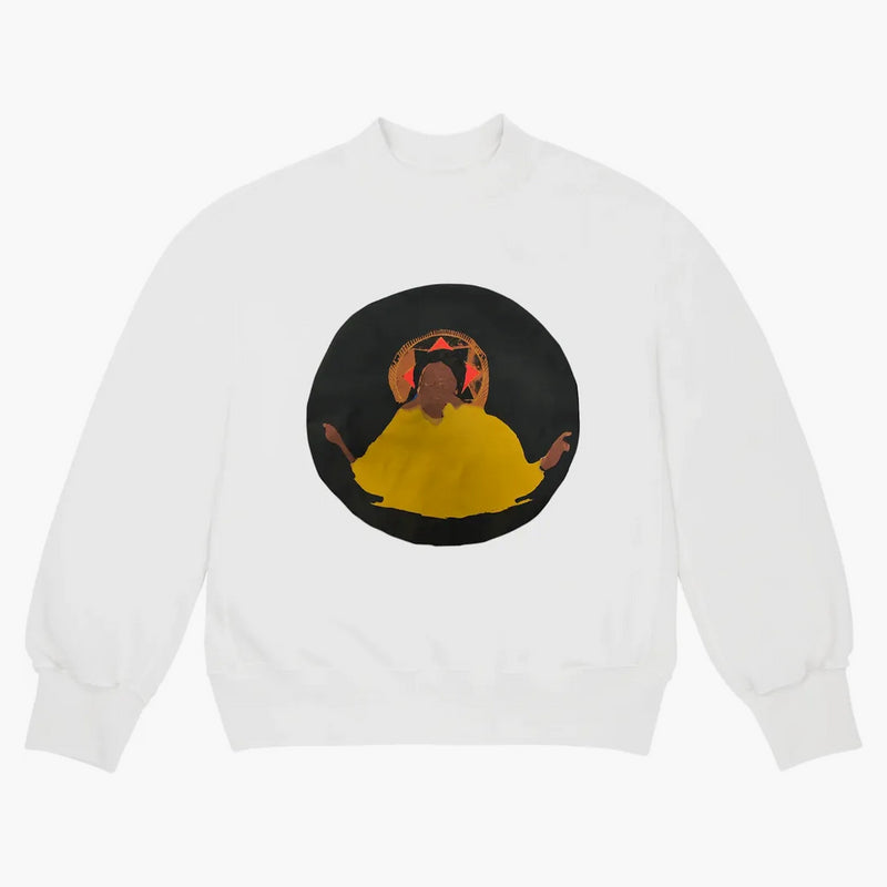 Kanye West Jesus is king chicago crewneck white