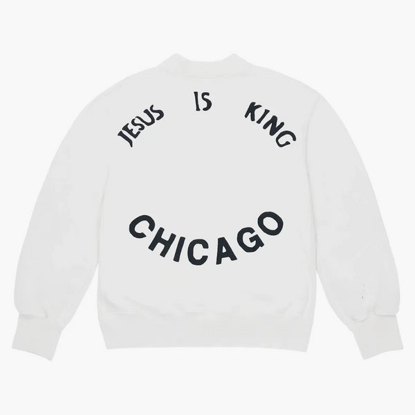 Kanye West Jesus Is King Chicago Crewneck White