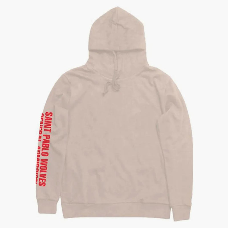 Kanye West Saint Pablo Wolves Hoodie Sand