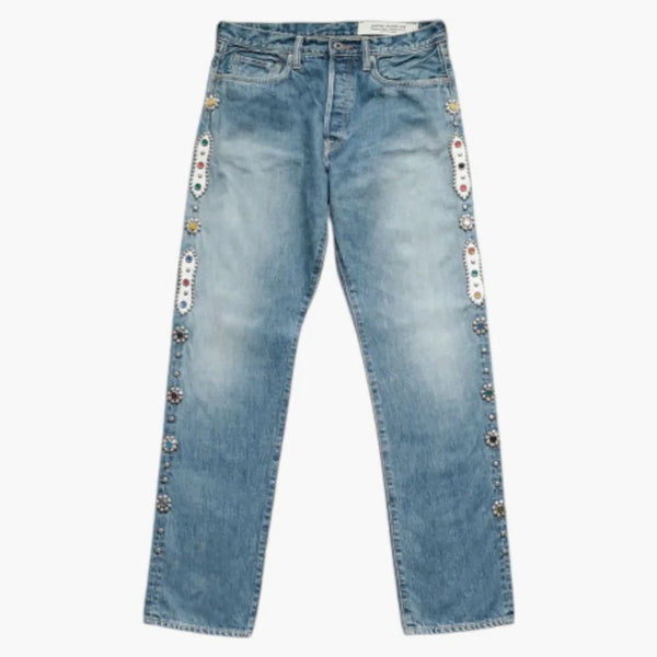 Capitale 14 Oz Denim 5p Monkey Cisco Gemstone Pants Indigo