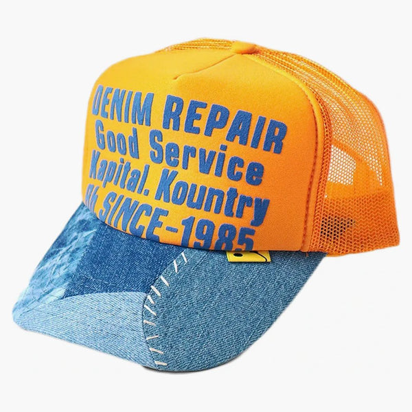Capital Denim Repair Service Re-Construct Trucker har guld/brun