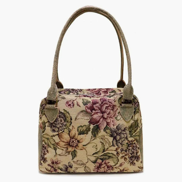 Capital Gobelin Small Flower Fargo Borsa Sand Beige