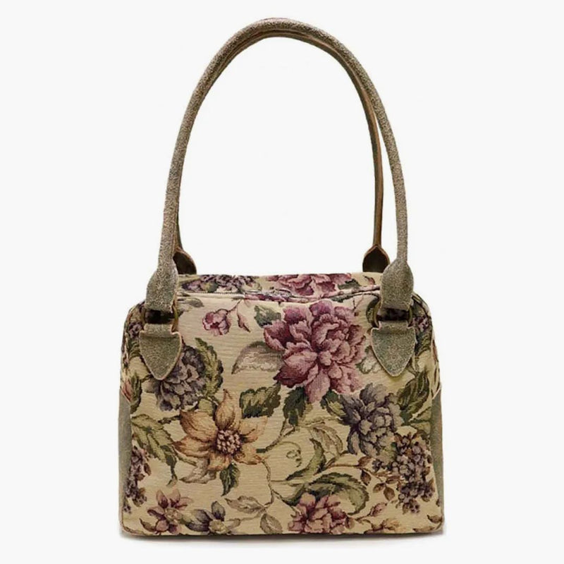 Capital Gobelin Small Flower Fargo Borsa Sand Beige