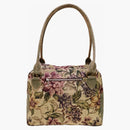 Capital Gobelin Small Flower Fargo Bag Sand Beige