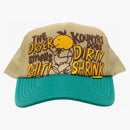 Capital Kountry Dirty Shrink Trucker Cap Beige/Turquoise