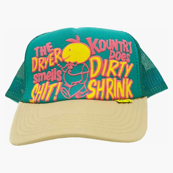 Capital Kountry Dirty Shrink Trucker Cap Turquoise/Beige