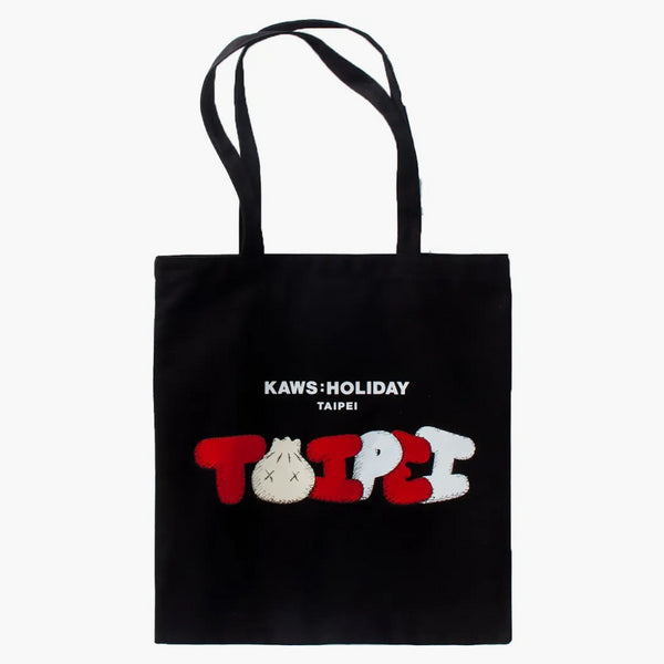 Kaws Holiday Limited Taipei Tote Bag Black/red