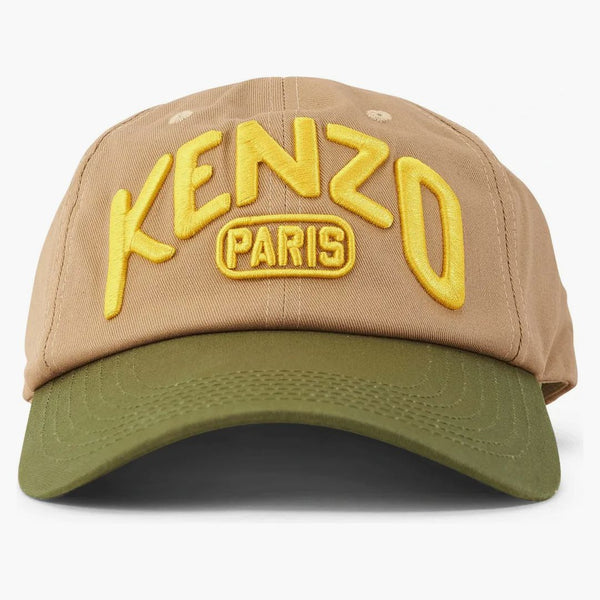 Kenzo Logo Cap Beige/green