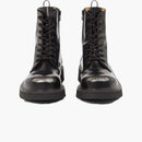 Kenzosmile spetsar upp stövlar svart wollato läder (kvinnors)