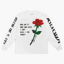 Kid Cudi Rose L/s Tee White
