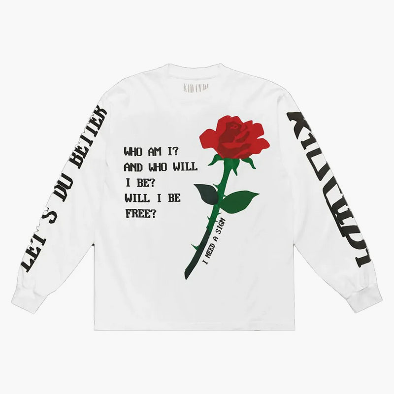 Kid Cudi Rose L/S Tea White