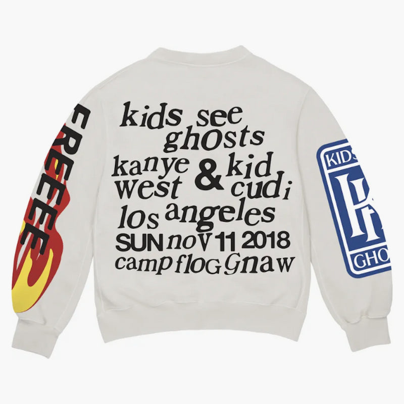 Kids See Ghosts Freeeee Crewneck Sweatshirt Ghost