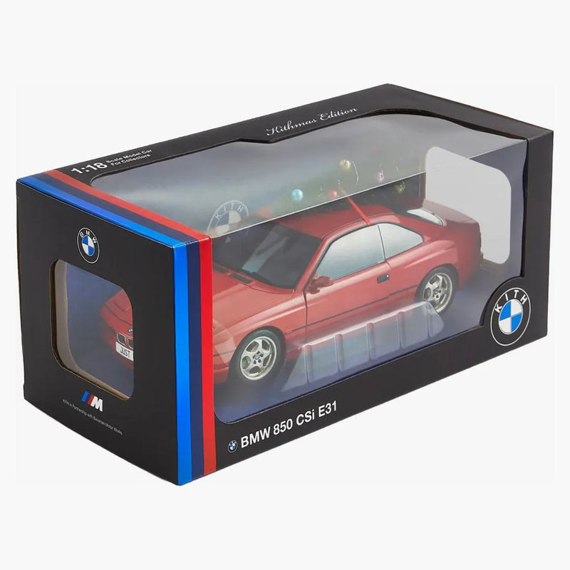 Kith 850 CSI E31 BMW Diecast Model Replica Red