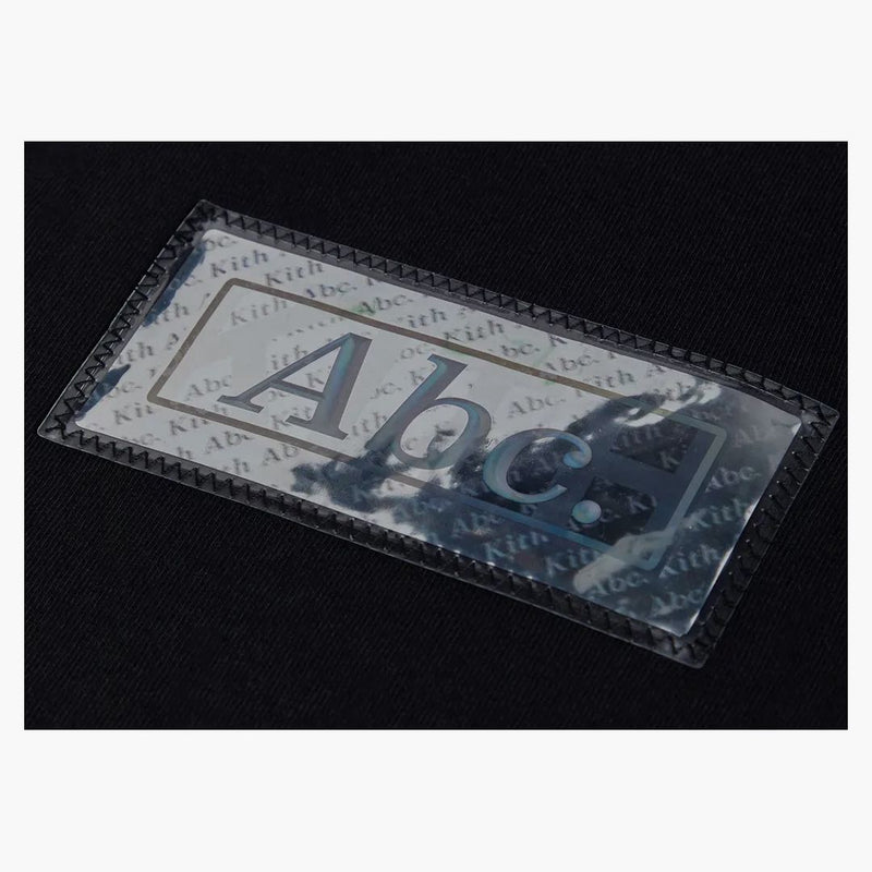 Kith Advisory Board Crystals Holographic Classic Logo Tee Anthracite Black