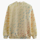 Kith Advisory Board Crystals Rainbow Print Crewneck Cream