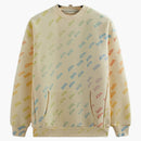 Kith Advisory Board Crystals Rainbow Print Crewneck Cream