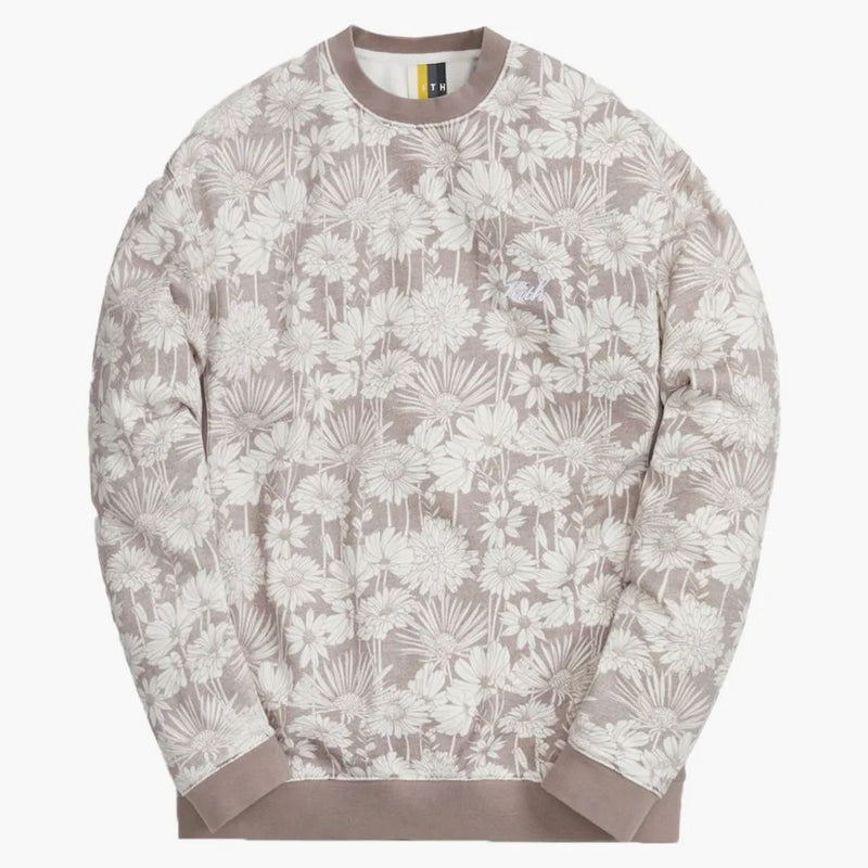 Kith Aster Floral Vintage Crewneck Dusty Mauve